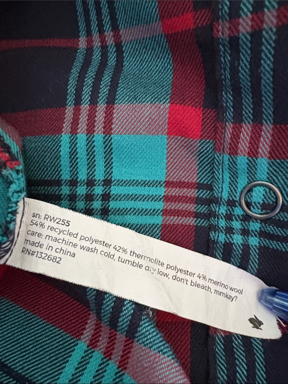 Run In Rabbit High Country LS flannel sz Large - Picture 4 of 8